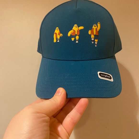 Blue adultCap with Fun Characters